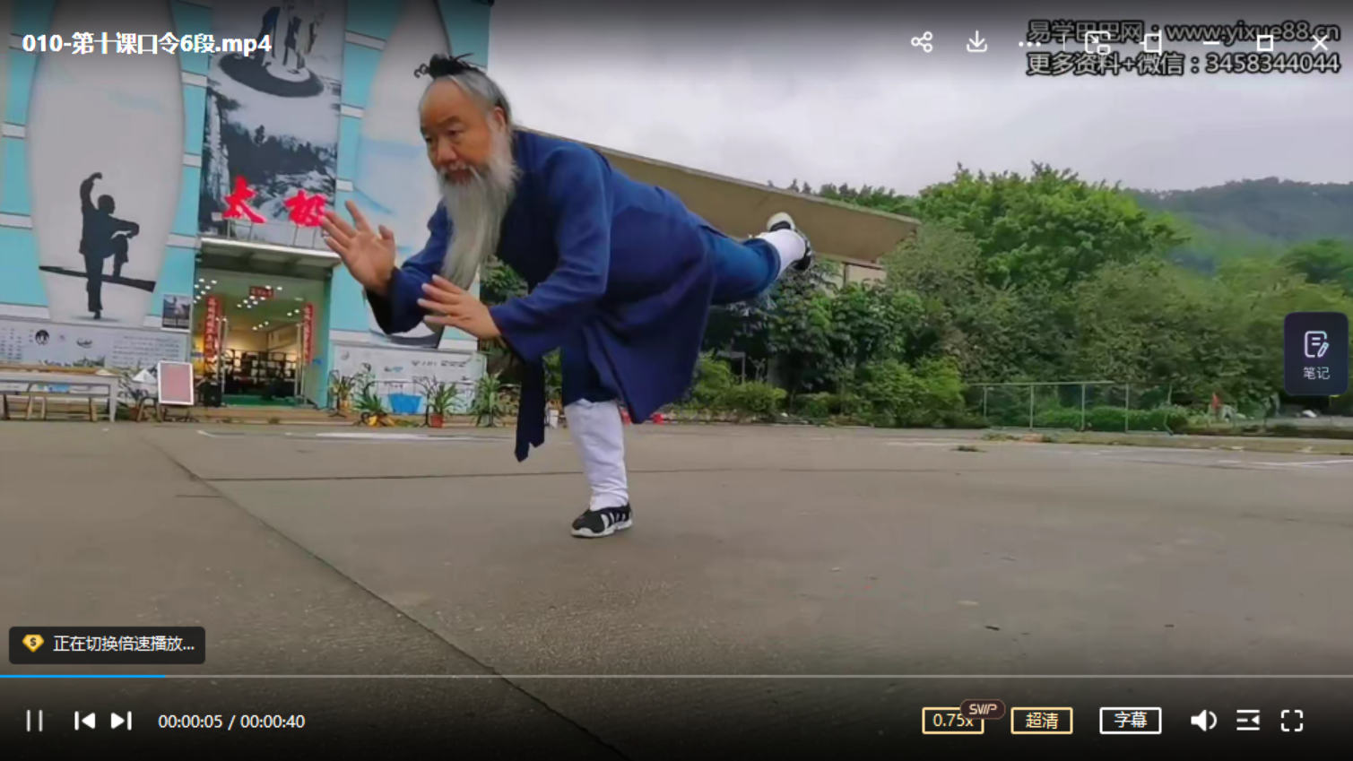 长安师智-武当太乙五行拳详细版课程16课时