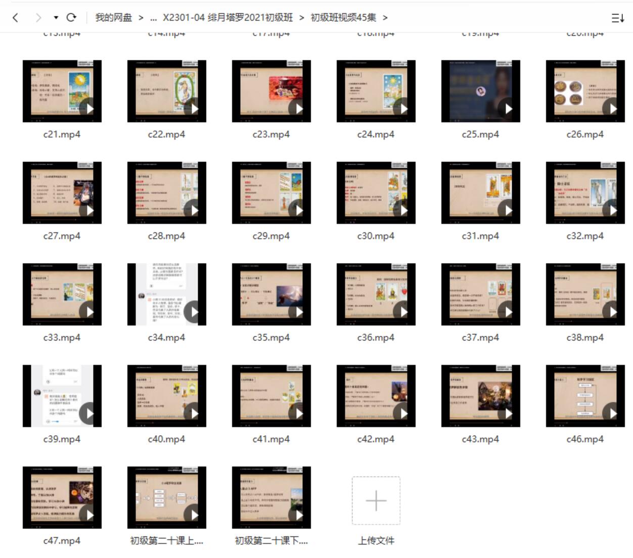 绯月塔罗2021初级班视频45集+文档pdf 百度云下载！