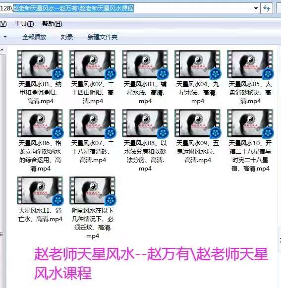 赵万有老师天星风水+天星风水催官视频培训教程24集