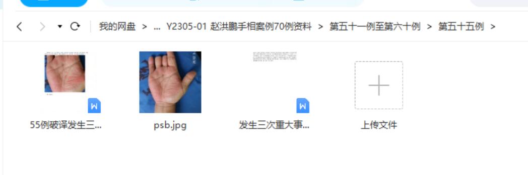 赵洪鹏手相案例70例资料