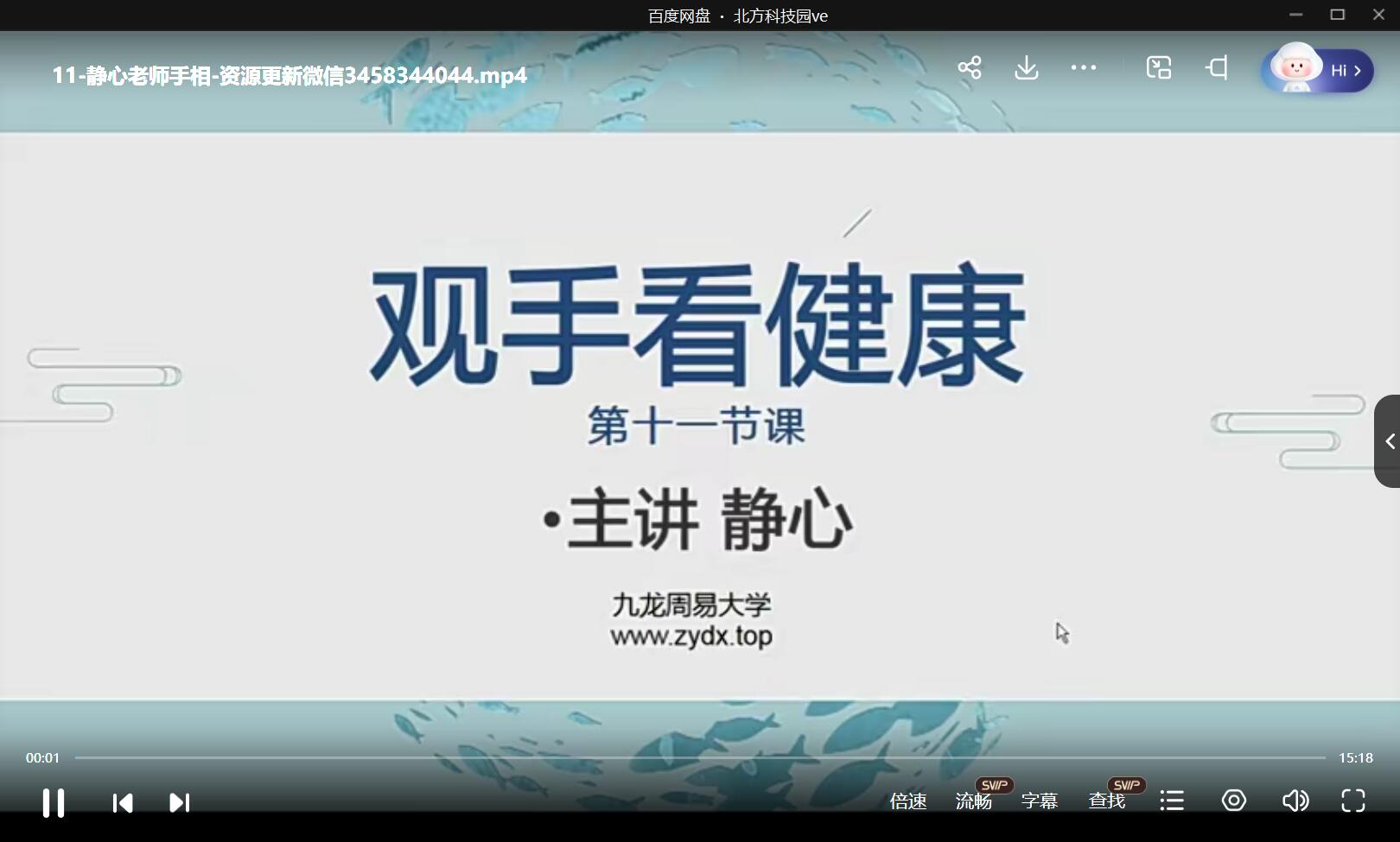 九龙道长推荐-静心老师-手相课程 夸克网盘下载