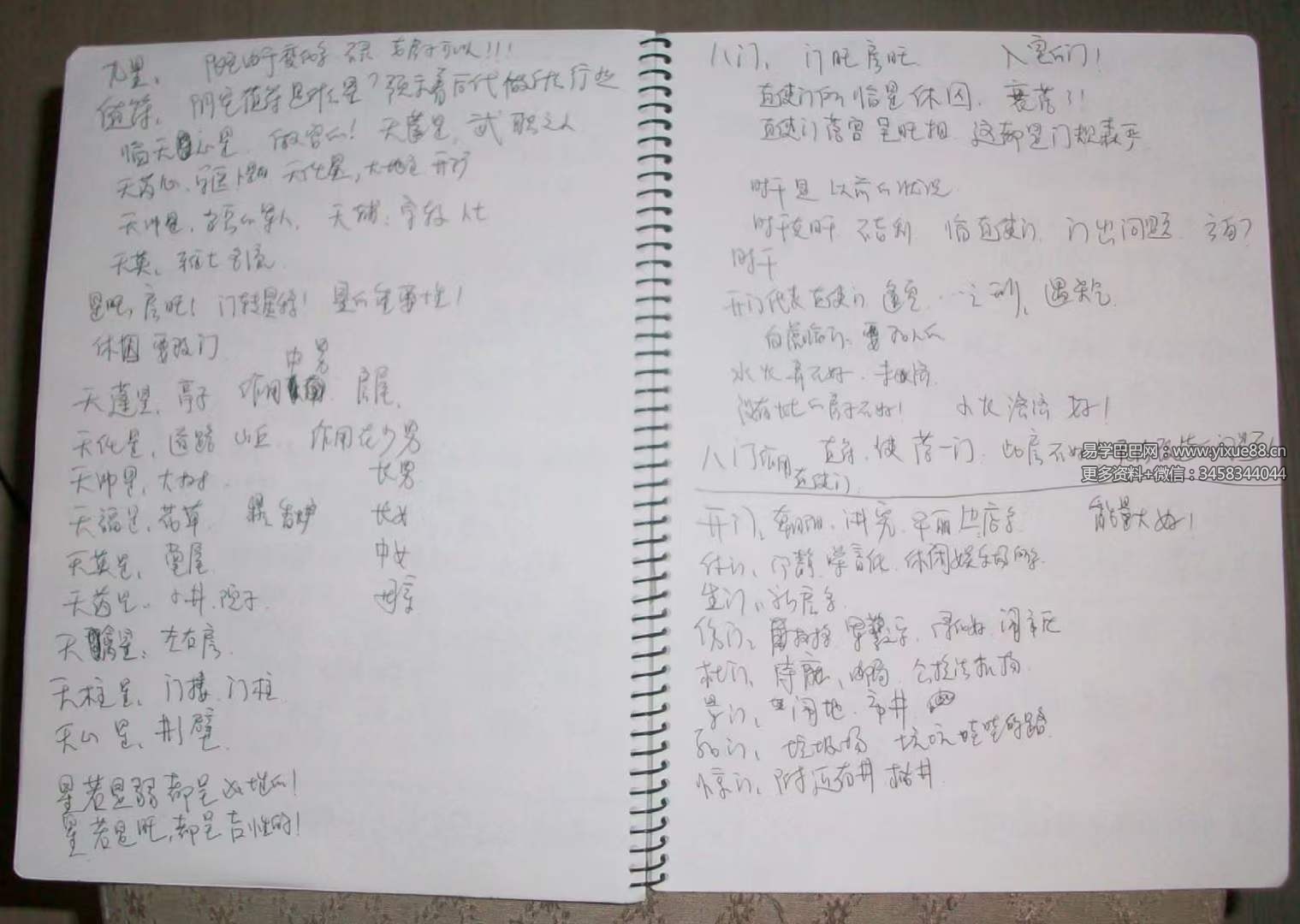 么学声奇门手写笔记45页