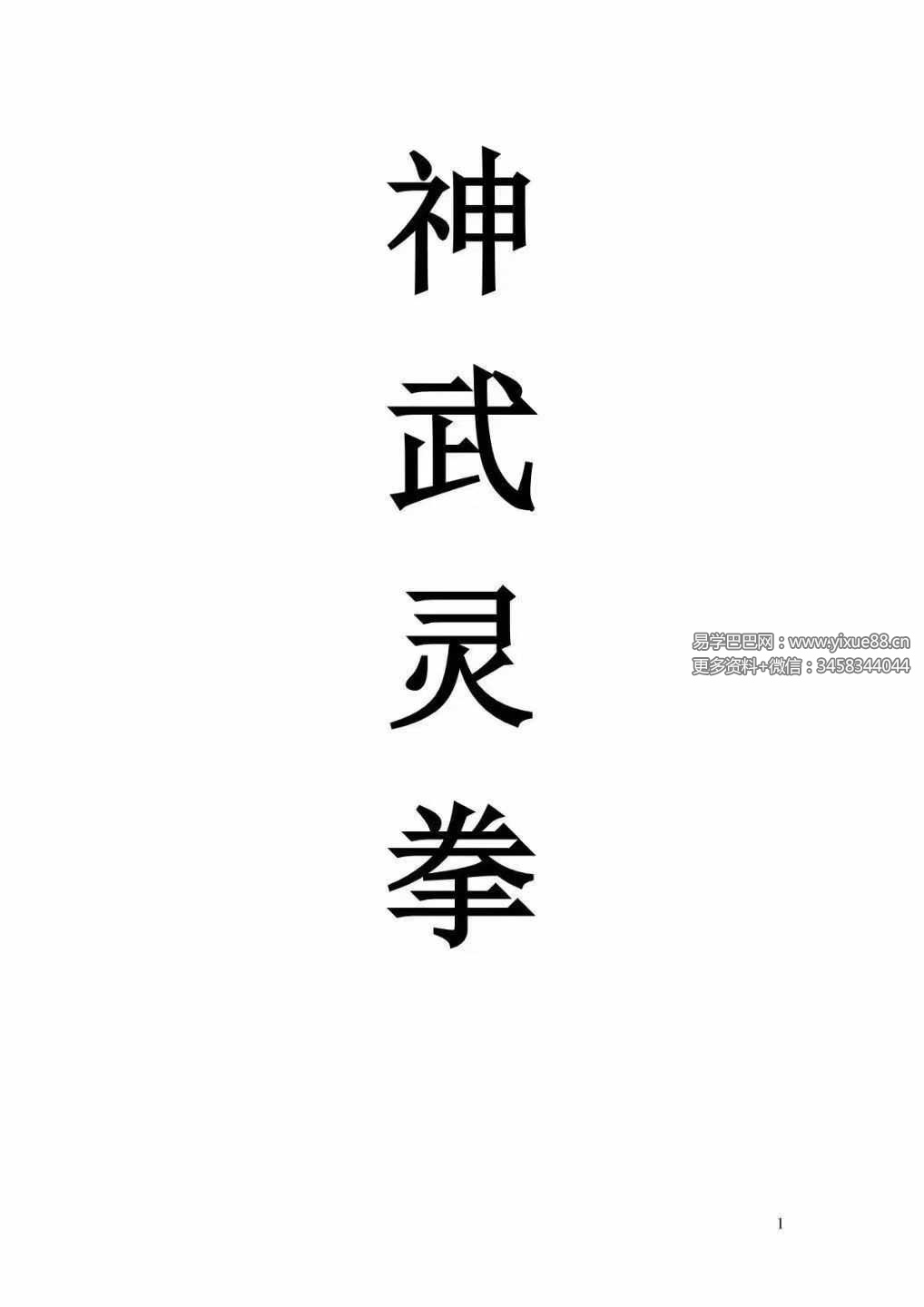 《神武灵拳》打印版23页