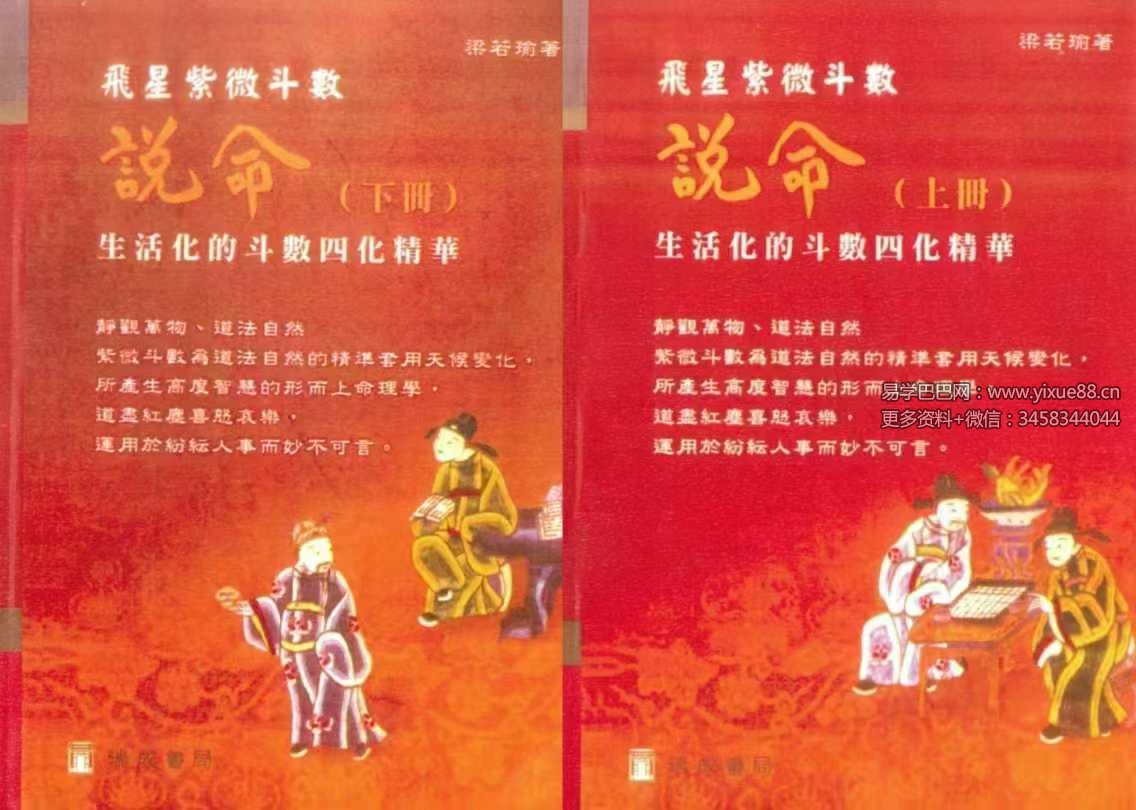 梁若瑜 飞星紫微斗数《说命》上册+下册